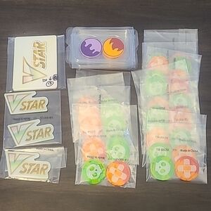Pokemon Playing Lot: Vstar, poison, burn markers